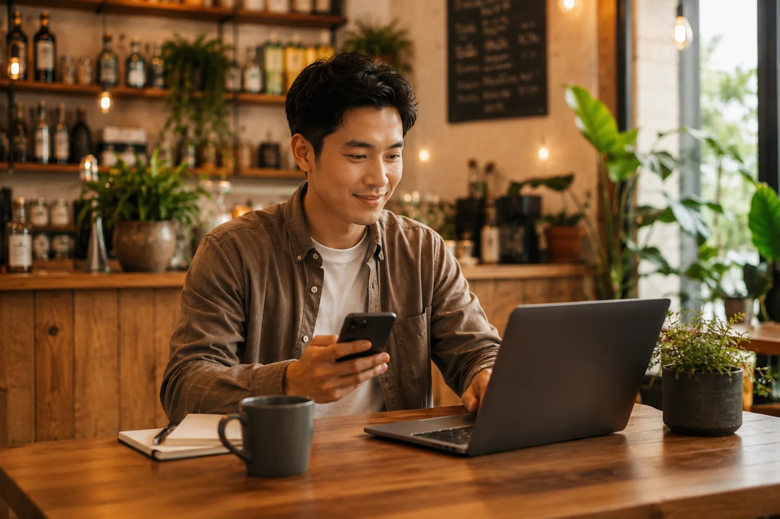 Pagamento online con smartphone e computer