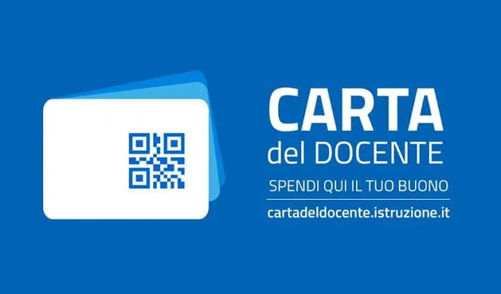 Carta del Docente con codice QR per utilizzare il buono